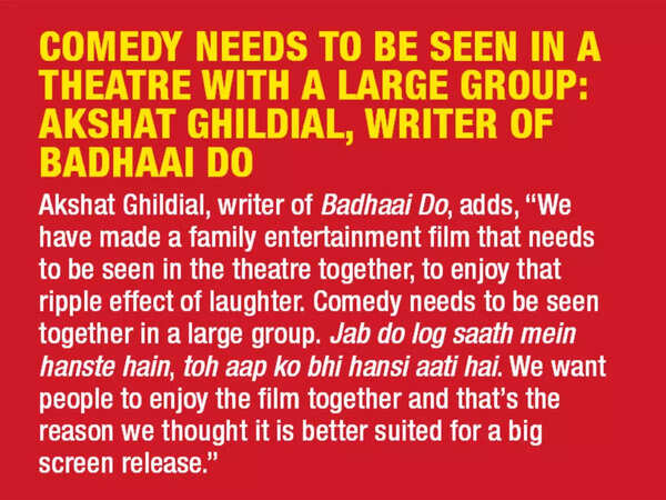 Akshat Ghildial, writer of Badhaai Do