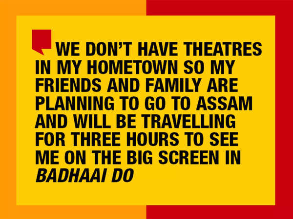 She shares that her friends and family will be travelling to Assam to watch the film