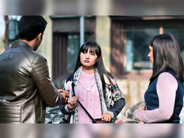 Chum Darang with Bhumi Pednekar and Rajkummar Rao in the film