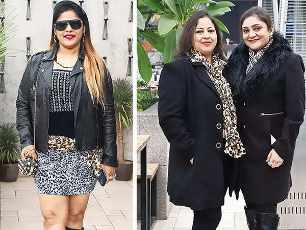 (L) Shagun Jain (R) Shivika Jain and Shalini Shukla (BCCL/ IB Singh)