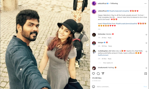 Nayanthara and Vignesh Shivan