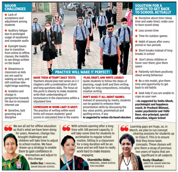 Return To Classroom Brings New Challenges Ahmedabad News Times Of India