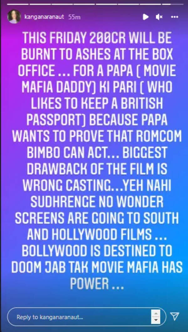 Kangana on Gangubai