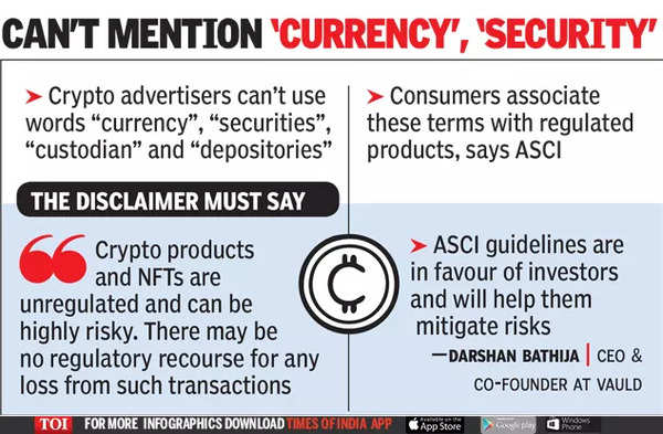 crypto financial disclaimer