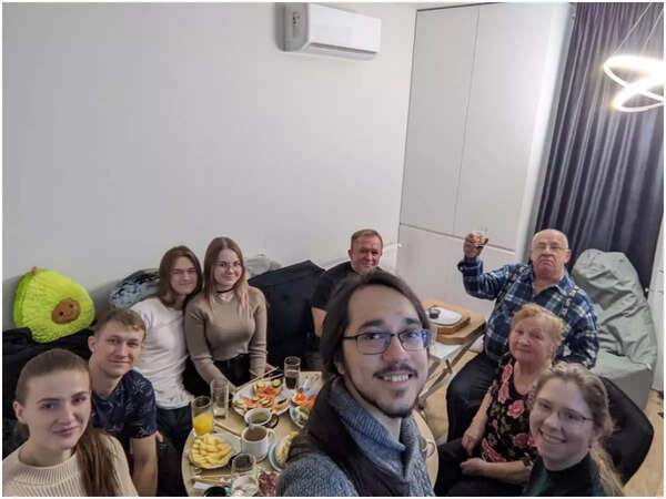 Nataliya Kozhenova's family in Ukraine