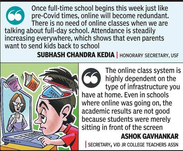 State Schools Say Hybrid Teaching Is Impractical | - Times of India