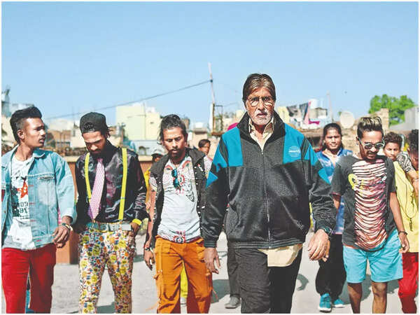 Amitabh Bachchan in a still from Jhund