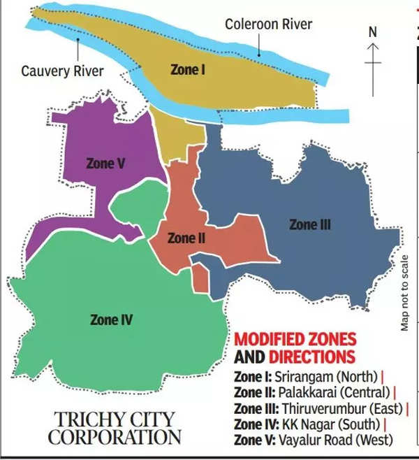 Trichy Area List Map