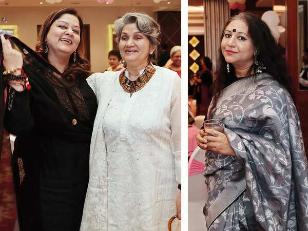 (L) Uzma Khan and Dr Nuzhat Husain (R) Divya Bharadwaj (BCCL/ Vivek Kumar)