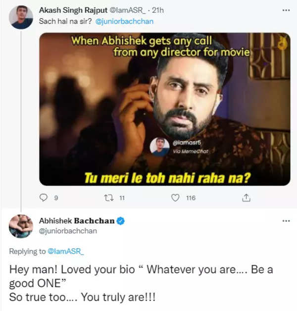 Abhishek Bachchan slams troll who mocked his film career | Hindi Movie ...