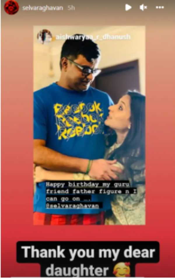 Aishwaryaa wishes Selvaraghavan