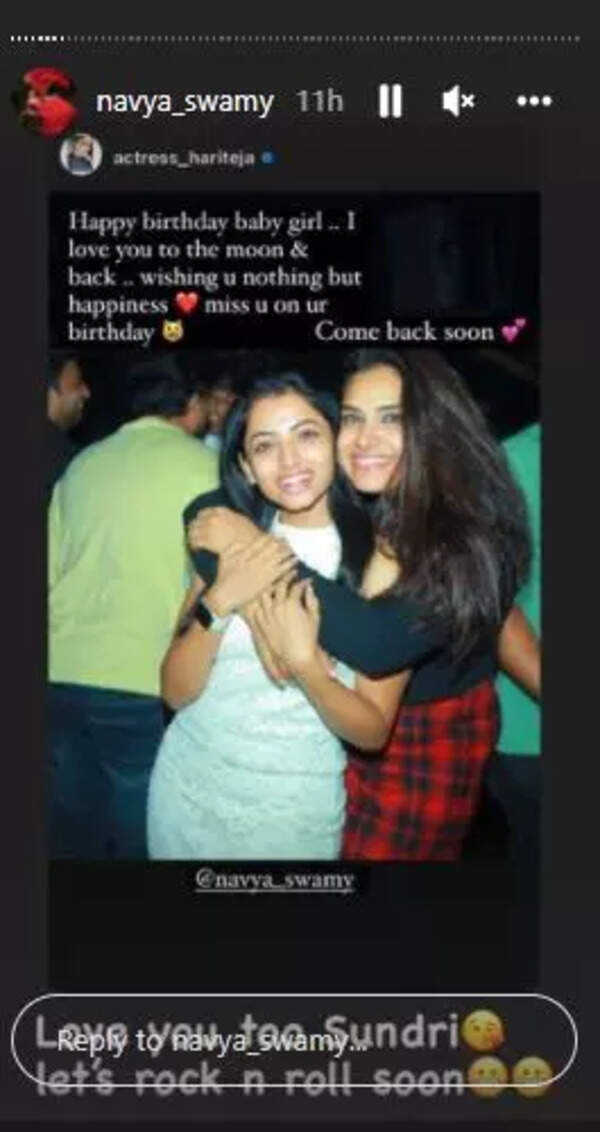Hariteja wishes Navya