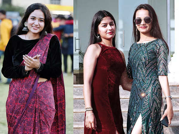 (L) Drishti (R) Lakshmi and Manayata Jaiswal