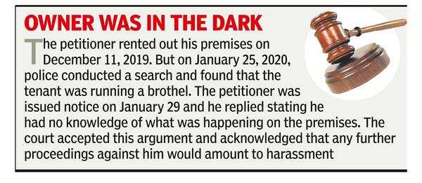 Relief for landlord in tenant’s brothel case