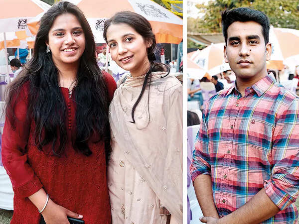 (L) Davya Wadhawan and Samiya Ahmad (R) Mohd Adnan
