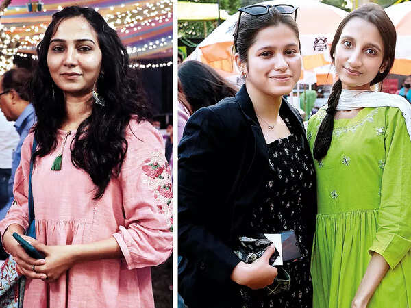(L) Arshi Qureshi (R) Ayeesha Siddiqui and Subiya Ahmad