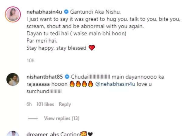 neha nishant comment