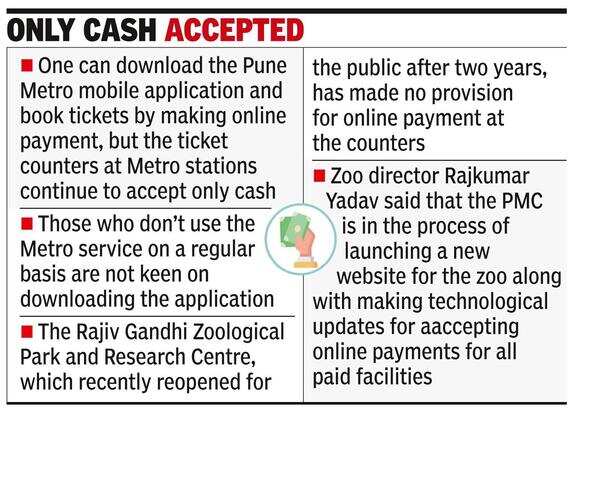 No provision for online payment at Metro, zoo