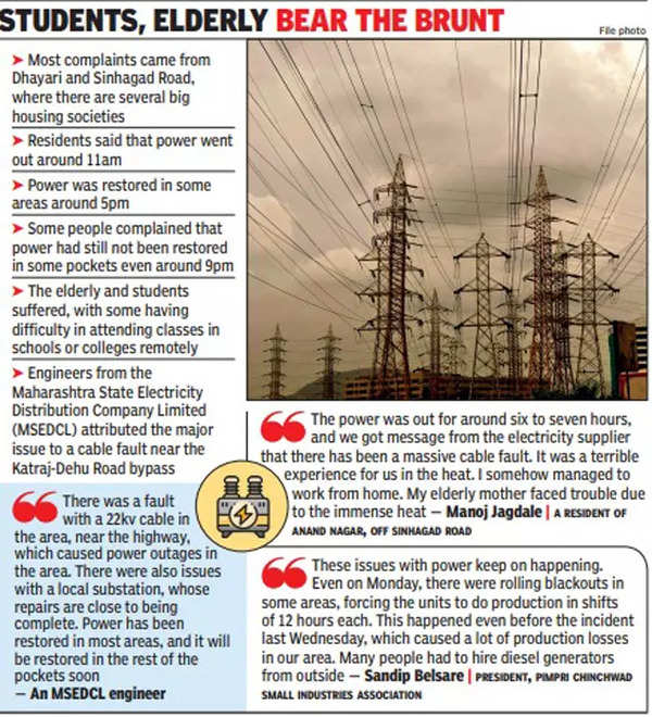 Power Outage In Pockets Industry Suffers Pune News Times Of India 0621
