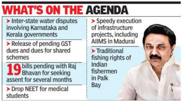 Stalin: Cm To Meet Pm For ‘state’s Rights’ | Chennai News - Times of India