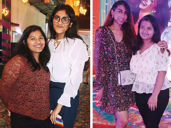 (L) Pooja and Varsha (R) Rashika and Sakshi