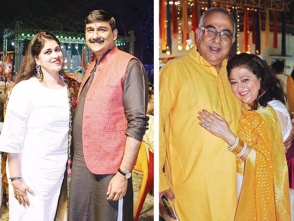 (L) Shailly and Atul Seth (R) Suresh and Reena Peswani