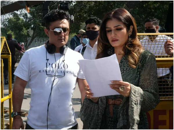Binoy with Raveena Tandon Thadani