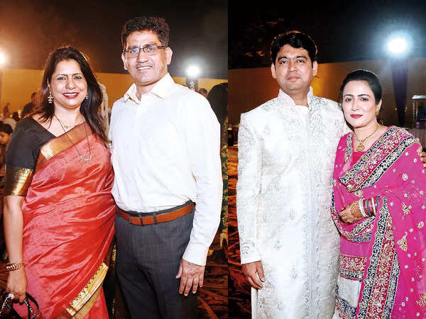 (L) Pooja and Capt Wasan (R) Rubia and Akhtar Tahoor