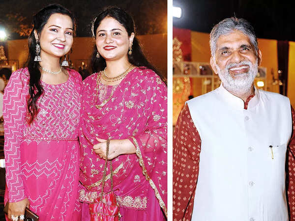 (L) Priya Singh and Rubaba Khan (R) Sudhir Halwasiya