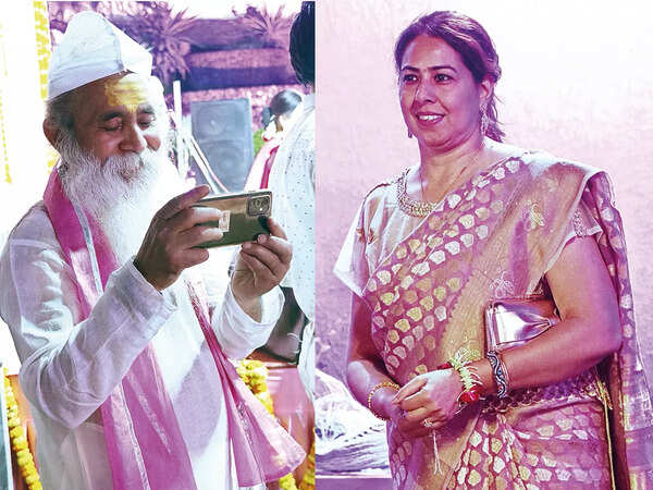 (L) Ramanand Tiwari (R) Aarti Bhargava