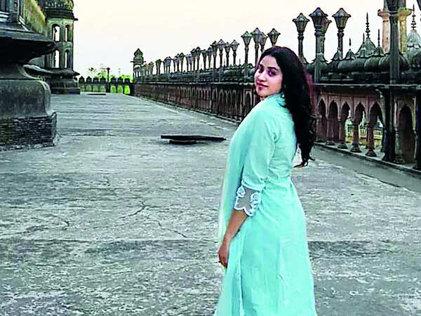 Janhvi at the Bada Imambada in Chowk, Lucknow