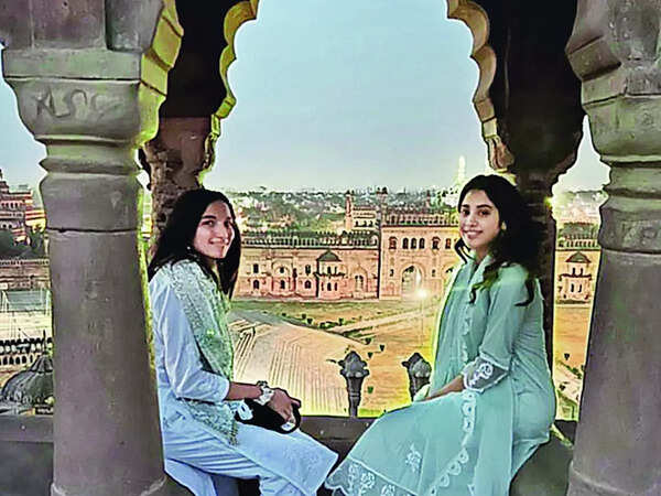 Janhvi at the Bada Imambada in Chowk, Lucknow