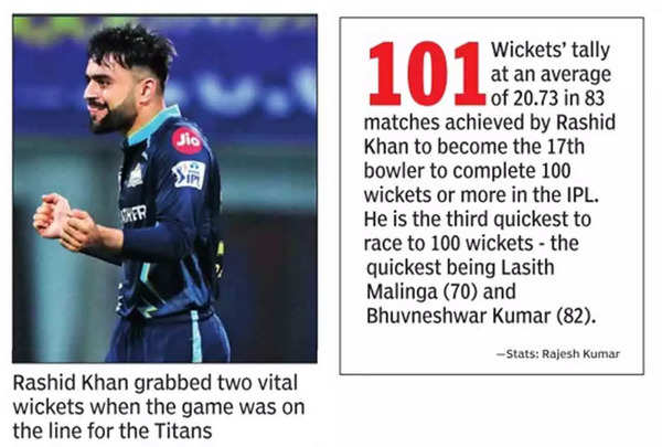 GT vs KKR: Rashid replaces unwell Pandya as Gujarat Titans skipper