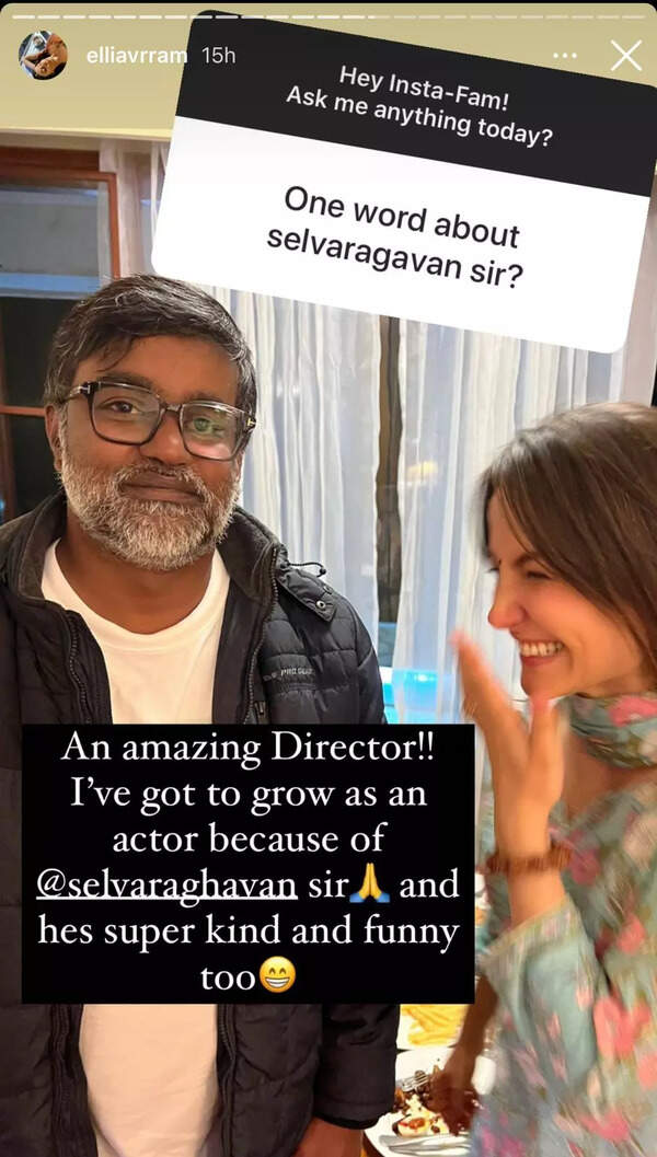 Elli AvrRam's Instagram story