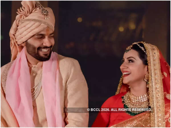 Aditya and Aastha at their wedding (Amogh Agrawal)
