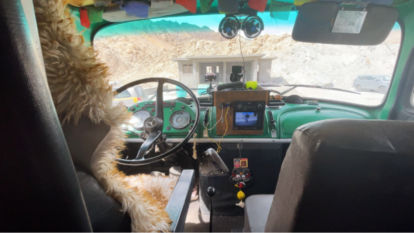 Cabin featuring blind spot monitor installed by Thorben