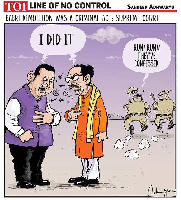 Babri: Shiv Sena: Did Fadnavis do a ‘Mr India’ and demolish Babri ...