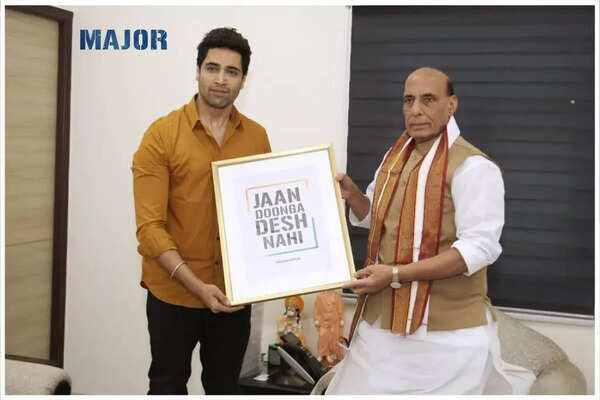Adivi Sesh with Defence Minister