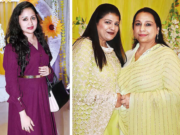 (L) Nikitha Jain (R) Sakshi Kapoor and Sonia Bhasin