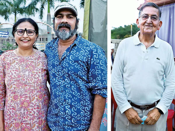 (L) Veena Rana and Deepak Kabir (R) MA Khan