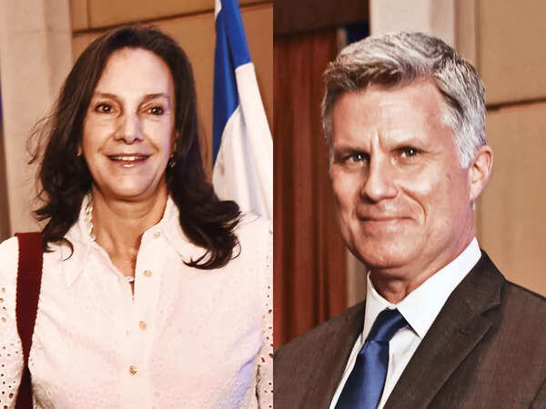 Colombian ambassador Mariana Pacheco and High commissioner of Canada Cameron Mackey