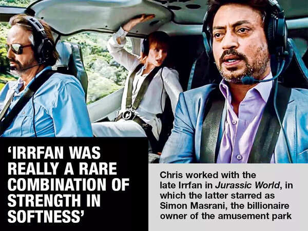 Chris Pratt worked with the late Irrfan in Jurassic World