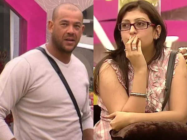 Andrew Symonds and Juhi Parmar in the Bigg Boss 5 house