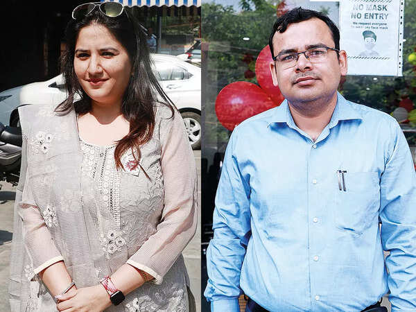(L) Vandita Agarwal (R) Abhay Pandey