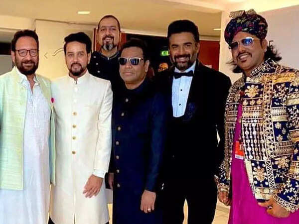 Shekhar Kapoor, Anurag singh Thakur, Rickey Kej, AR Rahman, R Madhvan and Mame Khan