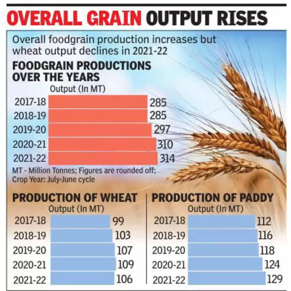 Wheat output estimated to fall 3 even as India eyes new record of