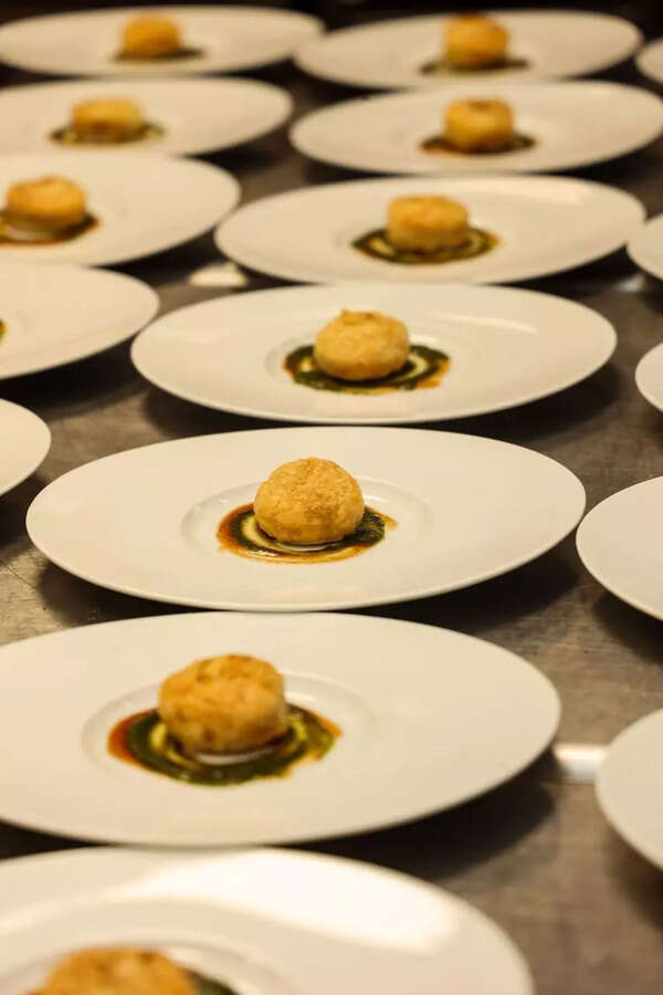 Pyaaz Ki Kachori en Croute - part of Inaugural dinner menu