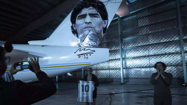 Avión tributo a Diego Maradona se lanza en Argentina |  Noticias fuera de dominio