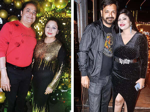 (L) Manoj and Vineeta (R) Nitin and Kanchan