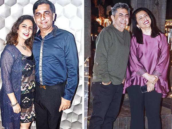 (L) Nitya and Pranav (R) Pankaj and Ruby